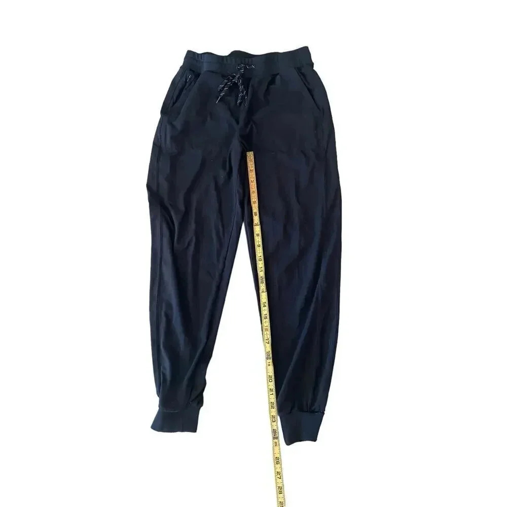 Zella Women's Black Drawstring Trapped Jogger Pants Size Small